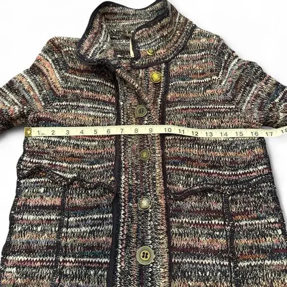 Free People Women's Multicolored Long Cardigan sz Small - Picture 5 of 7